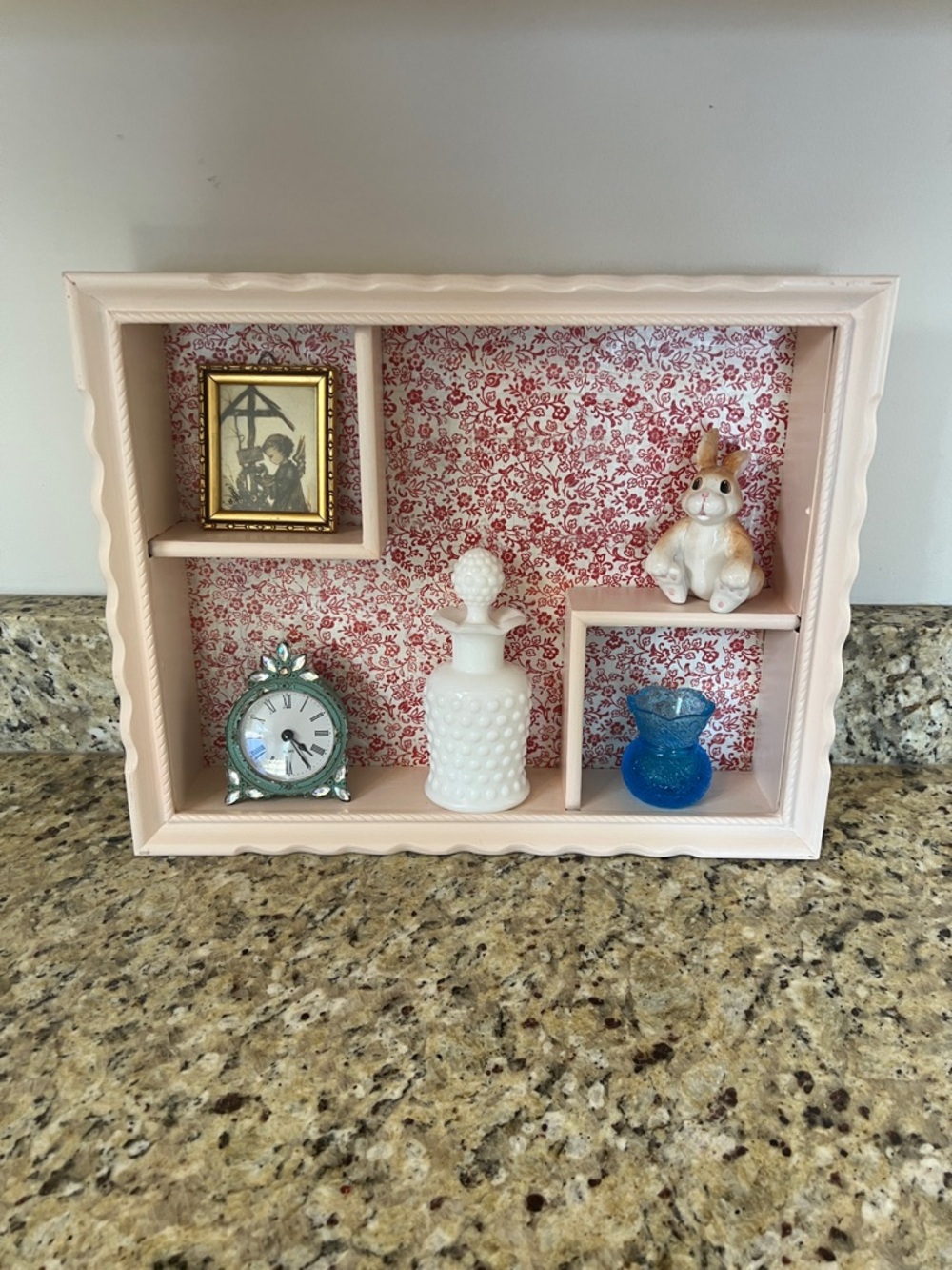 Shabby Chic Trinket Box Floating Shelf Upcycle - Picture 3 of 6